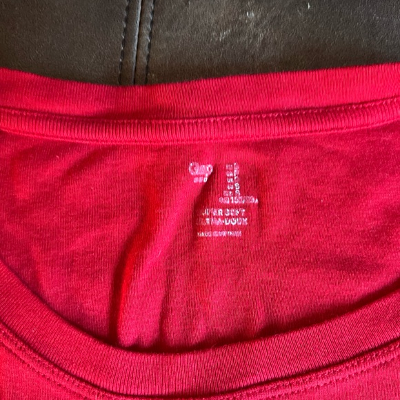Gap Women’s Red Cotton Long Sleeve Tee - Picture 3 of 3